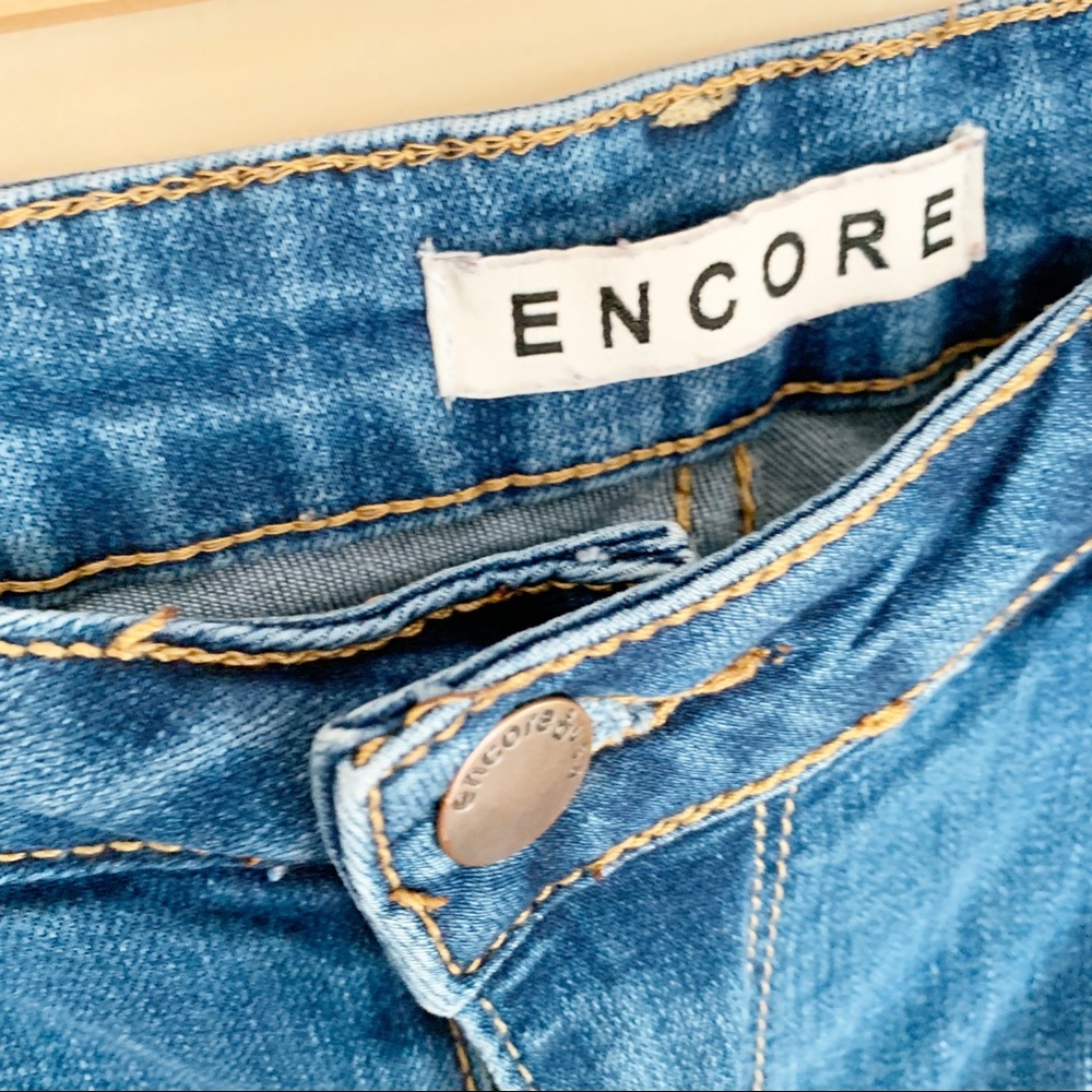 Encore Distressed Girls Jeans - sz 13 Girls - Picture 4 of 5